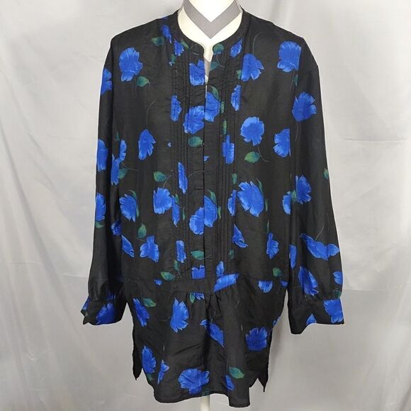 Larry Levine Peplum Blouse  - Picture 1 of 7